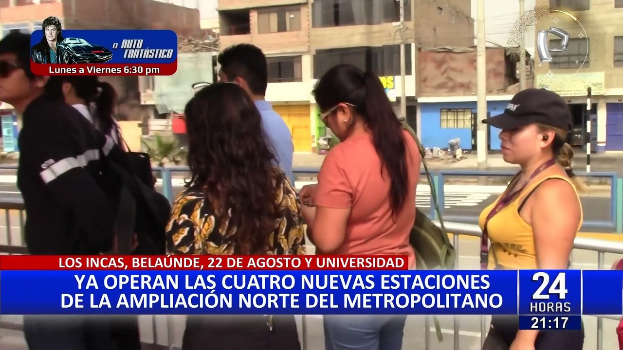 Metropolitano: ya operan las estaciones Los Incas, Andrés Belaúnde, 22 de Agosto y Universidad