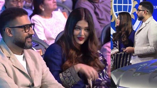 Aishwarya Rai Abhishek Bachchan Enjoying Together Inside Video Viral, Daughter Aaradhya को Kiss..