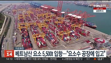 베트남산 요소 5.500t 입항…"요소수 공장에 입고"