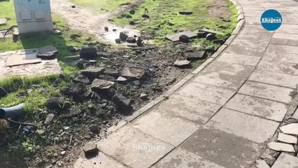 Diyarbakır'da 2 yıl önce revize edilen yol çöktü!