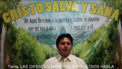 Las Diferentes Maneras en que Dios Habla - EVANGELISTA EDGAR CRUZ