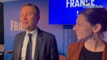 Jeux Olympiques - Paris 2024 - David Lappartient (CNOSF) et Marie Amélie Le Fur (CSPF) et le concept du Club France à la Villette lors des JO de Paris 2024