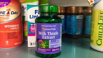 علاج مشاكل الكبد بحليب الشوك أو شوك الجمل في كبسولات: