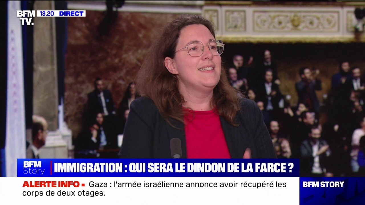 Rejet de la loi immigration: "Nous avons évité 15 jours de débats nauséabonds où on aurait vu peu à peu le ministre de l'Intérieur céder absolument sur tout", affirme la député écologiste Cyrielle Chatelain