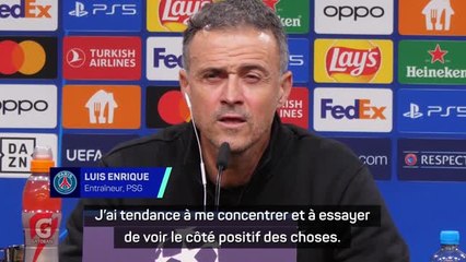 Gr. F - Luis Enrique ne veut pas penser à une élimination précoce du PSG