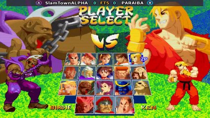 SlamTownALPHA Vs Paraiba - Street Fighter Alpha 2 - FT5 - EUA x Brasil