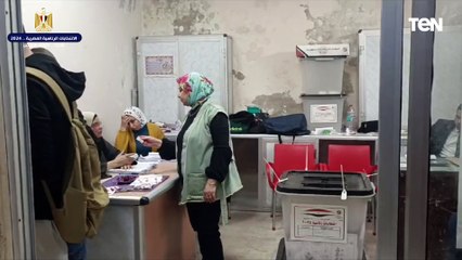 استمرار توافد المواطنين خلال الفترة المسائية الي اللجان الانتخابية في الإسكندرية