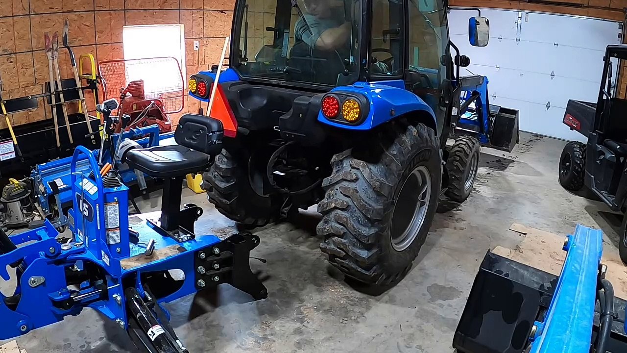 How To Install The New Backhoe On The LS MT232 video Dailymotion