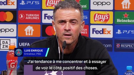 Luis Enrique ne veut pas penser à une élimination précoce du PSG