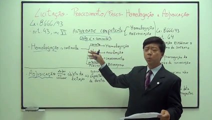 Aula 75 (Licitação - Procedimento Fases - Homologação e Adjudicação) Direito Administrativo