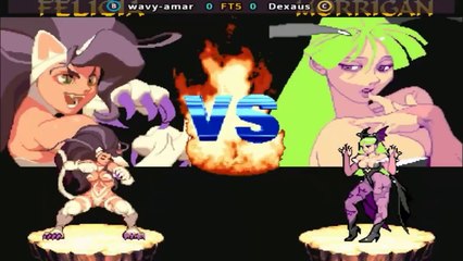 wavy-amar vs Dexaus - Vampire Hunter - darkstalkers' revenge - FT5