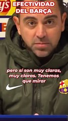 Xavi hace hincapié en la falta de efectividad del Barça