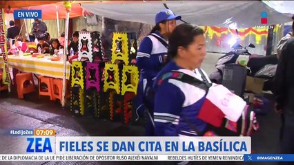 Peregrinos continúan llegando a la Basílica de Guadalupe