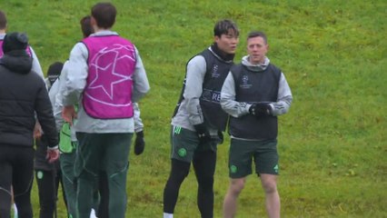 Brendan Rodgers leads Celtic training for final European match of a disappointing UCL campaign