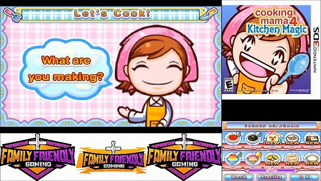 Cooking Mama 4 Kitchen Magic Scallop Carpaccio