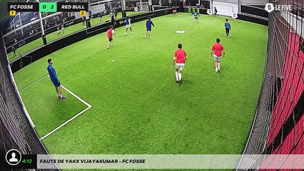 Faute de Yakx Vijayakumar - FC FOSSE