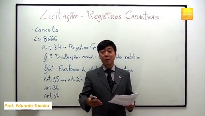 Download Video: Aula 78 (Licitação - Registros Cadastrais) Direito Administrativo -