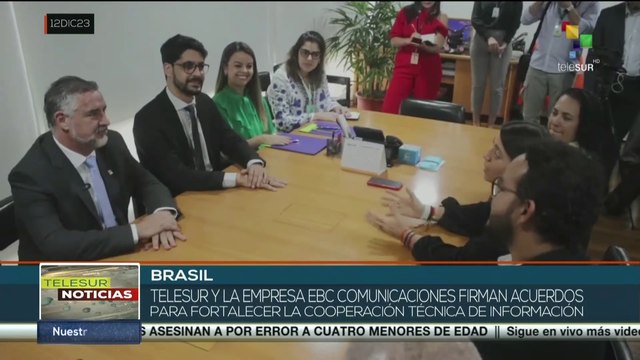 EBC y teleSUR firman acuerdos para fortalecer cooperación técnica