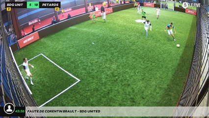 Faute de corentin BRAULT - BDG UNITED