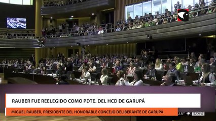 Rauber fue reelegido como Pdte. del HCD de Garupá