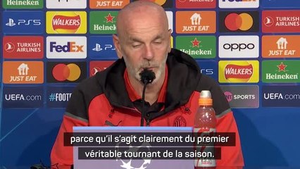 Gr. F - Pioli : "Il s'agit clairement du premier véritable tournant de la saison"