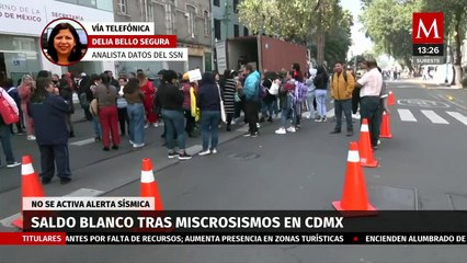 Download Video: Microsismos en CdMx no causan daños estructurales: Analista del Sismológico Nacional