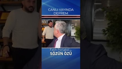ÖZGÜR ERDURSUN DEPREME YAYINDA YAKALANDI! GEÇMİŞ OLSUN! #shorts