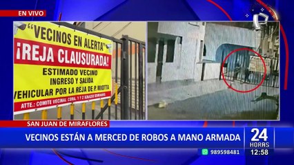 SJM: Vecinos son víctimas frecuentes de robos a mano armada