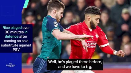 Arteta reveals Rice 'emergency' plan for Arsenal