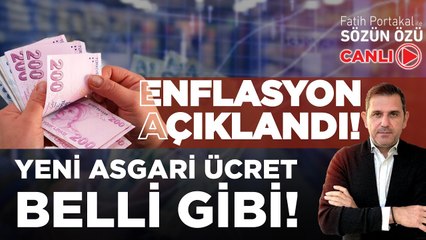 ENFLASYON AÇIKLANDI! YENİ ASGARİ ÜCRET BELLİ GİBİ!
