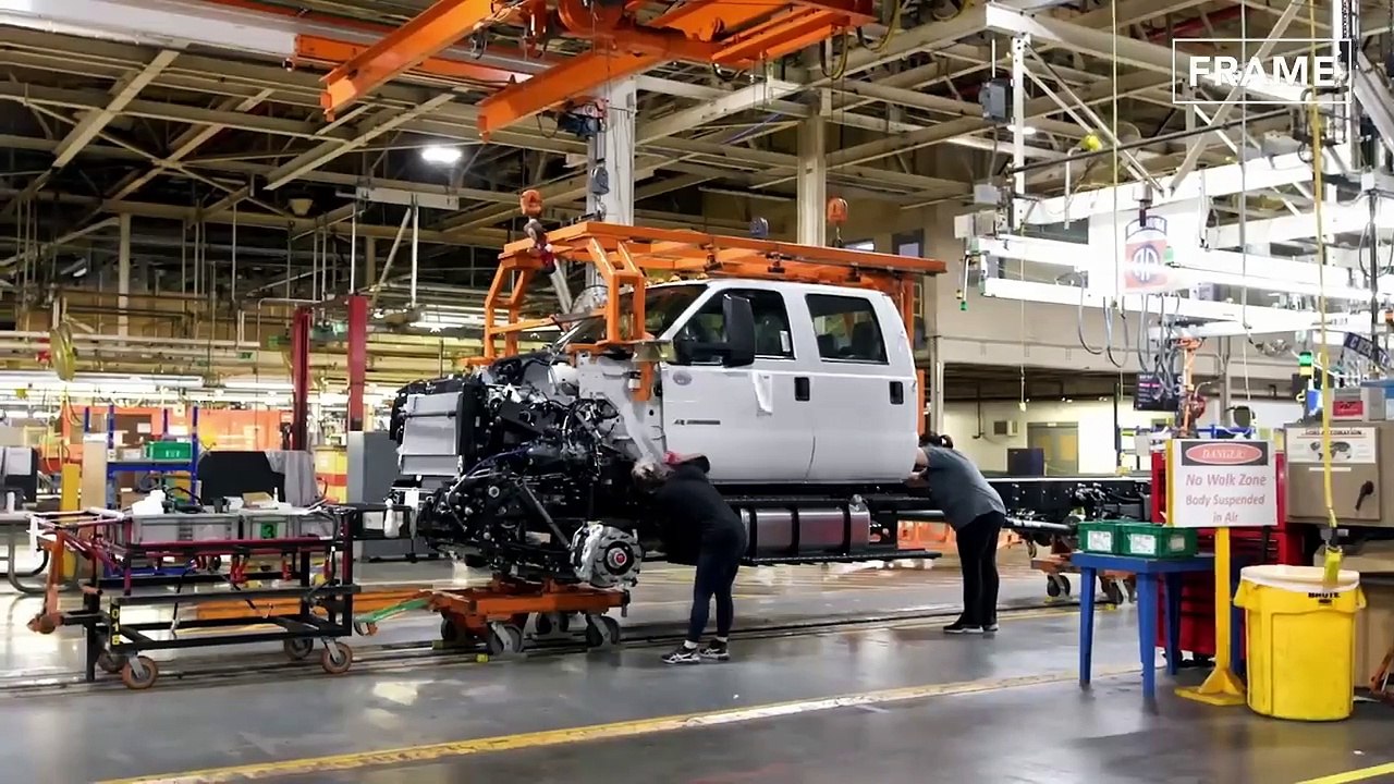 How They Build Massive US Ford Trucks From Scratch - Inside Production Line Factory