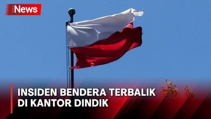 Heboh! Bendera Merah Putih Terbalik di Kantor Dindik Pemkab Ngawi