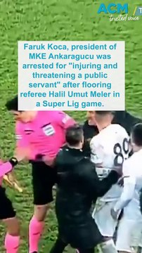 Turkish football fury: referee punched, president arrested, games suspended!