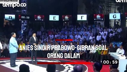 Sindir Prabowo-Gibran di Debat Perdana, Anies: Fenomena Orang Dalam Menyebalkan