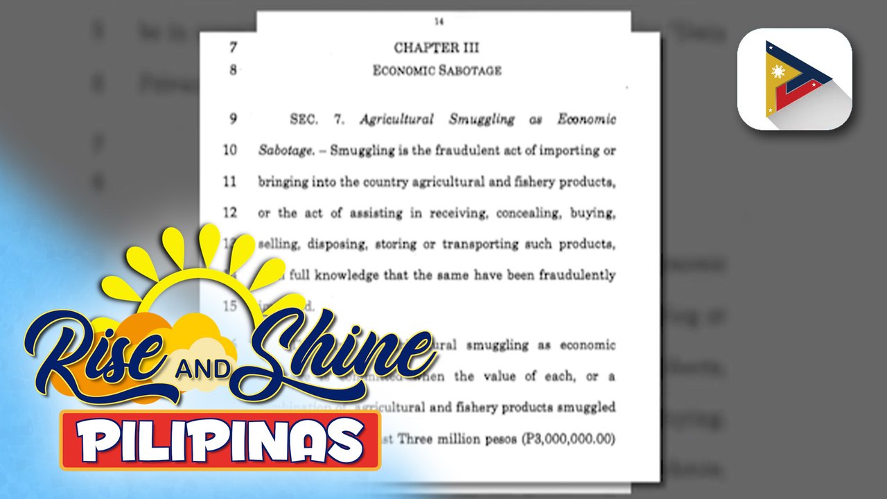 Panukalang magpapataw ng mas mabigat na parusa vs. mga sangkot sa agri smuggling at hoarding, lusot na sa Senado
