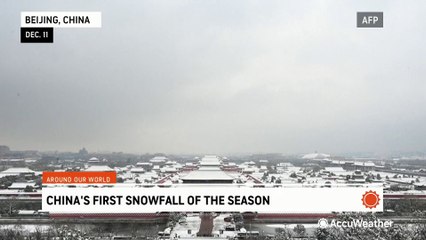 First snowfall of the season arrives in Beijing