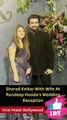 Sharad Kelkar With Wife At Randeep Hooda's Wedding Reception