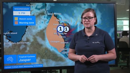 Heavy rainfall hits as Tropical Cyclone Jasper approaches