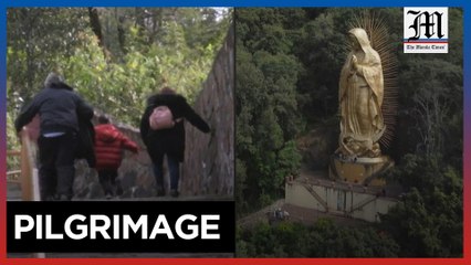 Mexico worshipers flock to giant Virgin of Guadalupe statue