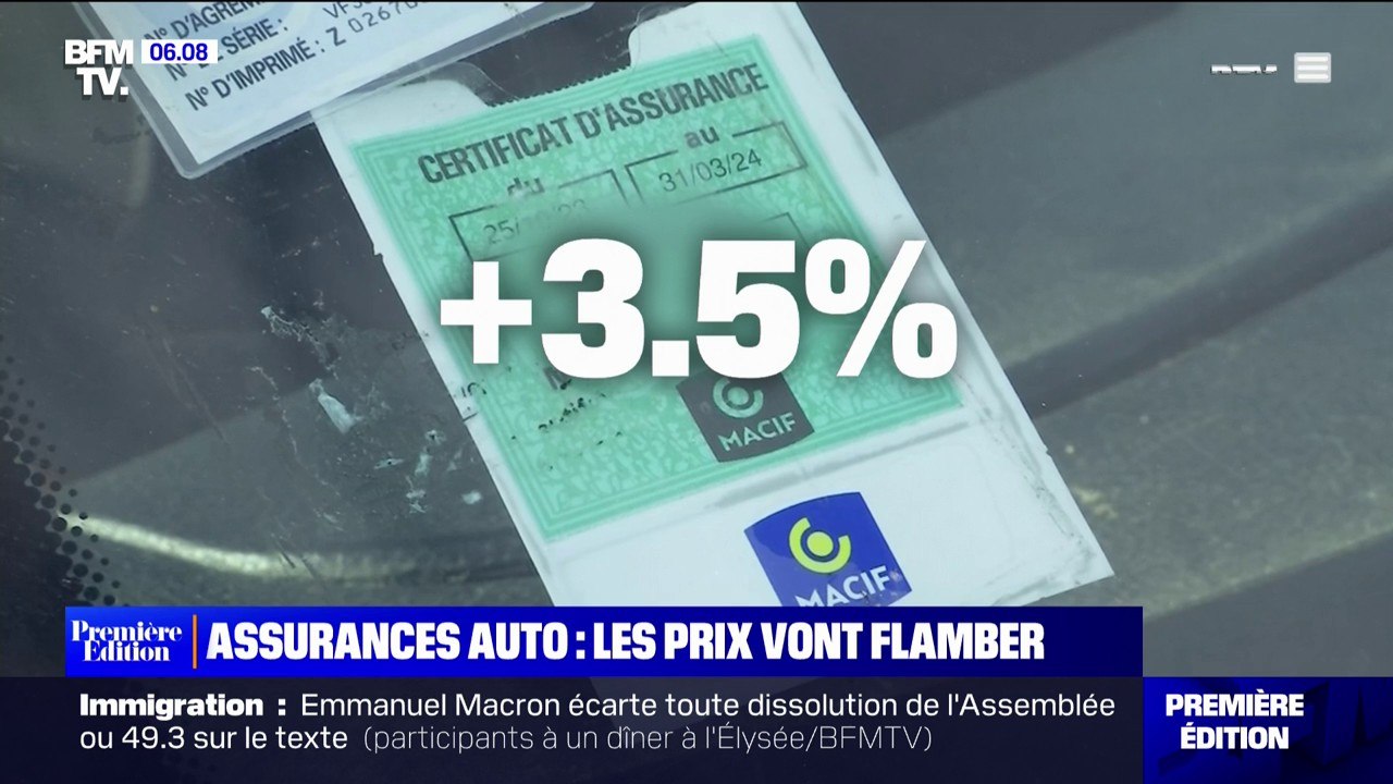 Les prix des assurances auto vont augmenter de 3,5% en moyenne en 2024 ...