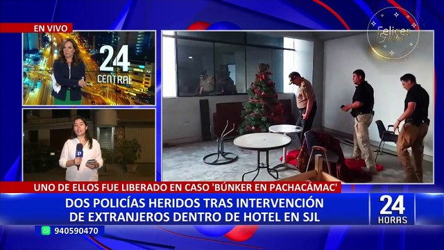 SJL: dos policías heridos tras intervención de delincuentes extranjeros en hostal