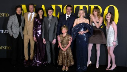 The cast of Netflix's "Maestro" poses together at a special screening in Los Angeles