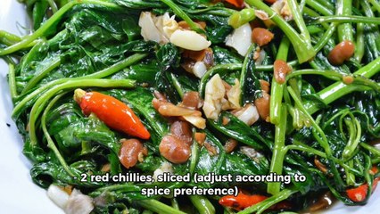 Stir-Fried Water Spinach (Tumis Kangkung)