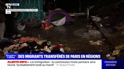 Des migrants transférés de Paris vers des centres d'accueil temporaires en régions