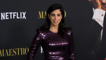 Sarah Silverman attends Netflix's "Maestro" Los Angeles special screening black carpet
