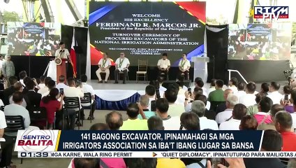 Pamamahagi ng 141 bagong excavators, pinangunahan ni PBBM ;