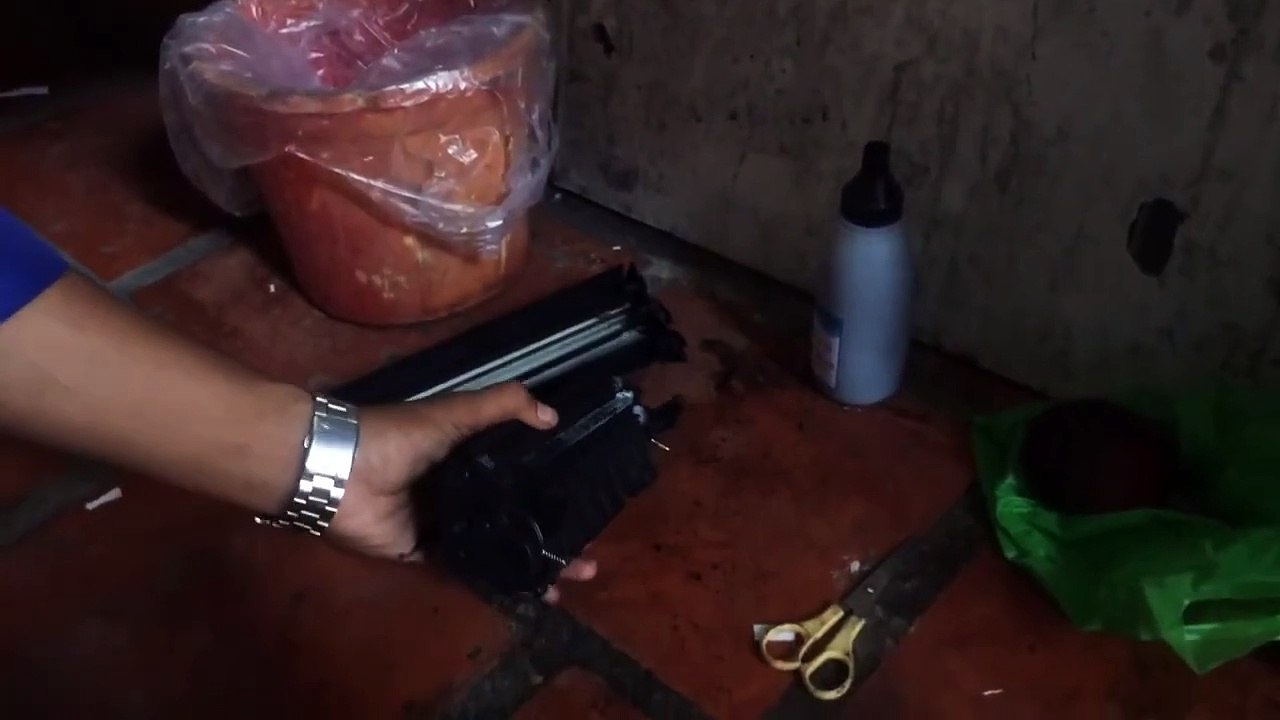 របៀប Refill Toner HP 12A បញ្ចូលទឹកថ្នាំ១២អេ & ដោះ Drum Blader ដាក់ចូលវិញ