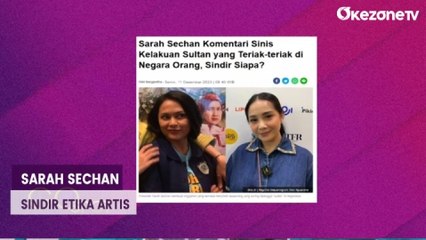 Sarah Sechan Sindir Perihal Etika Artis Indonesia Saat Liburan