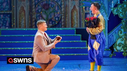 Pantomime star left shocked after boyfriend proposed during performance