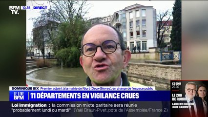 Crues dans les Deux-Sèvres: "La situation est plutôt sous contrôle", affirme le premier adjoint à la mairie de Niort